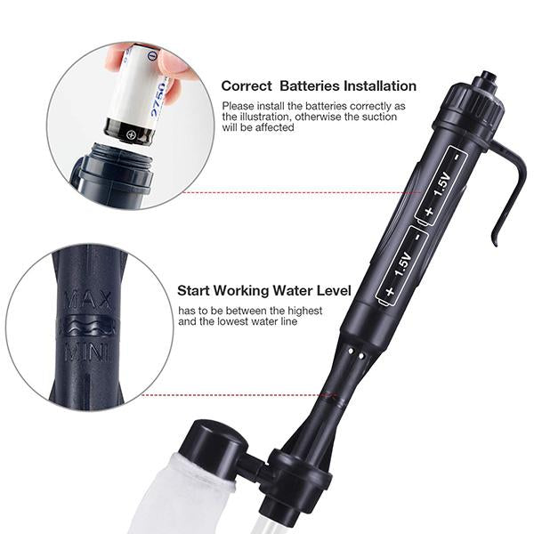 ⏳ LAST DAY 50% OFF! ! 🔥 Electric Aquarium Gravel Cleaner – Powerful Siphon, Hands-Free Operation & Crystal-Clear Tank Water ✨