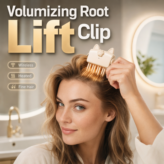 🔥LAST DAY SPECIAL PRICE !!💇 Wireless Heated Volumizing Root Lift Clip, Portable Travel Hair Styling Tool for Flat Fine Hair
