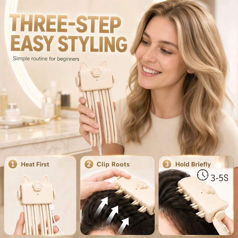 👱‍♀️High Cranial Top Magic Tool！Volumizing Root Lift Clip