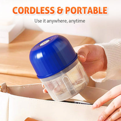 🥗✨ 50% Off – Wireless Efficient Electric Mini Food Chopper