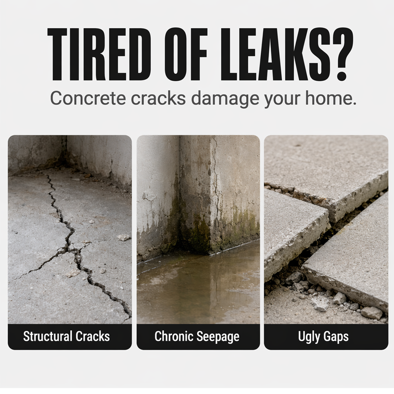 🔥Waterproof Concrete Crack Filler & Sealant