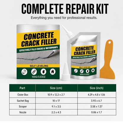 🔥Waterproof Concrete Crack Filler & Sealant