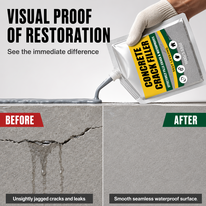 🔥🔥Waterproof Concrete Crack Filler & Sealant