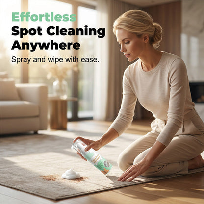 🧼 Waterless Carpet Foam Stain Remover with Towel – No-Rinse Deep Cleaning, Effective on Wine, Coffee & Pet Stains, Includes Microfiber Cloth 🐾✨
