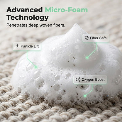 🧼 Waterless Carpet Foam Stain Remover with Towel – No-Rinse Deep Cleaning, Effective on Wine, Coffee & Pet Stains, Includes Microfiber Cloth 🐾✨
