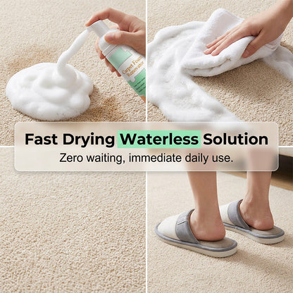 🧼 Waterless Carpet Foam Stain Remover with Towel – No-Rinse Deep Cleaning, Effective on Wine, Coffee & Pet Stains, Includes Microfiber Cloth 🐾✨