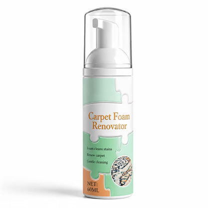 🧼 Waterless Carpet Foam Stain Remover with Towel – No-Rinse Deep Cleaning, Effective on Wine, Coffee & Pet Stains, Includes Microfiber Cloth 🐾✨