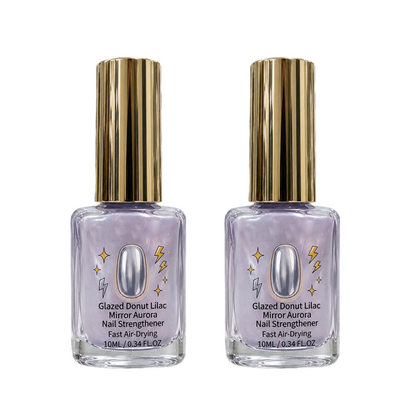 ✨ 50% OFF! 💜 Lilac Glossy Mirror Nail Strengthener – Fast Air-Dry, Chip-Resistant & Long-Lasting Aurora Finish1