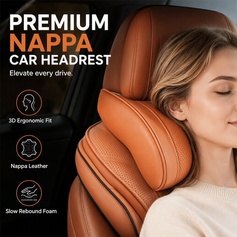 🚗🚗💤 Relieve Driving Fatigue! Universal Memory Foam Car Headrest Neck Pillow, Ergonomic Support Auto Neck Cushion for Long Road Trips