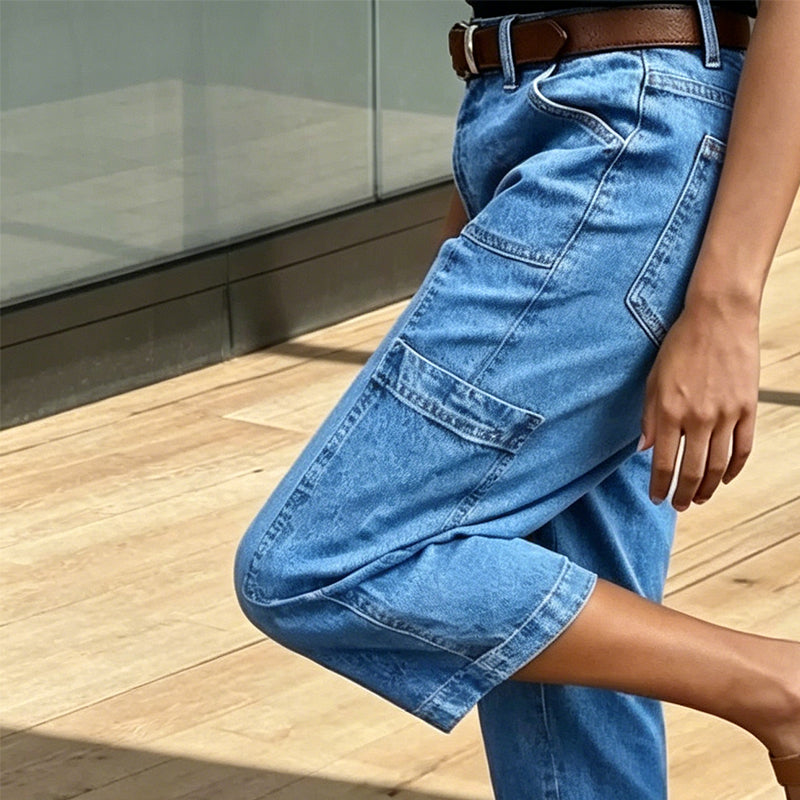 🎉👖 LIMITED-TIME 50% OFF! ✨Women's Casual Stretchy Cropped Denim Pants