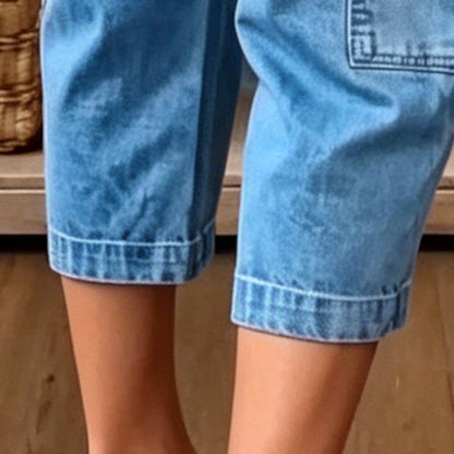 🎉👖 LIMITED-TIME 50% OFF! ✨Women's Casual Stretchy Cropped Denim Pants