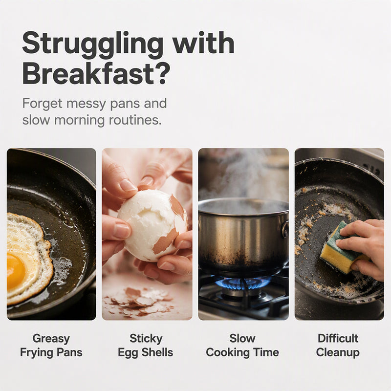🥳2026 HOT SALE🥳💞50K+ SOLD! 🥚✨Dual Cavity Microwave Egg Poacher – Quick oil‑free cooking, food‑grade PP & versatile. Perfect for busy mornings – healthy breakfast in minutes! ⚡🍳