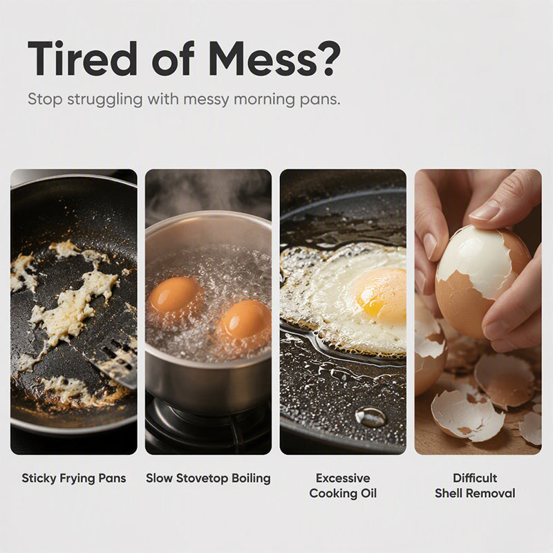 🍳   BUY 1 GET 1 FREE! Dual Cavity Microwave Egg Poacher – Quick Oil-Free Cooking, Food-Grade PP & Versatile Kitchen Essential 💫