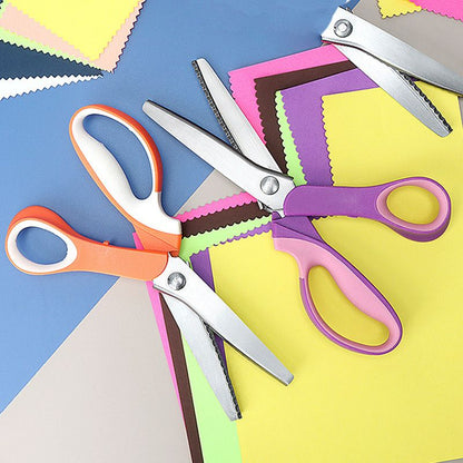 🧵 50% OFF! Premium Stainless Steel Pinking Shears – Ergonomic Soft-Grip, Zigzag Cut ✂️