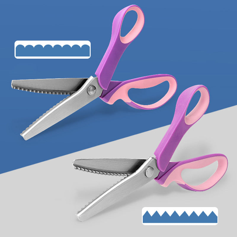 🧵 50% OFF! Premium Stainless Steel Pinking Shears – Ergonomic Soft-Grip, Zigzag Cut ✂️