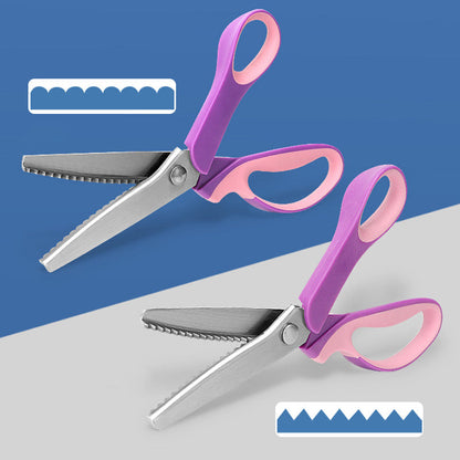 🧵 50% OFF! Premium Stainless Steel Pinking Shears – Ergonomic Soft-Grip, Zigzag Cut ✂️