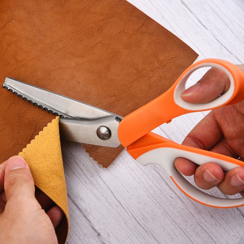 🧵 50% OFF! Premium Stainless Steel Pinking Shears – Ergonomic Soft-Grip, Zigzag Cut ✂️