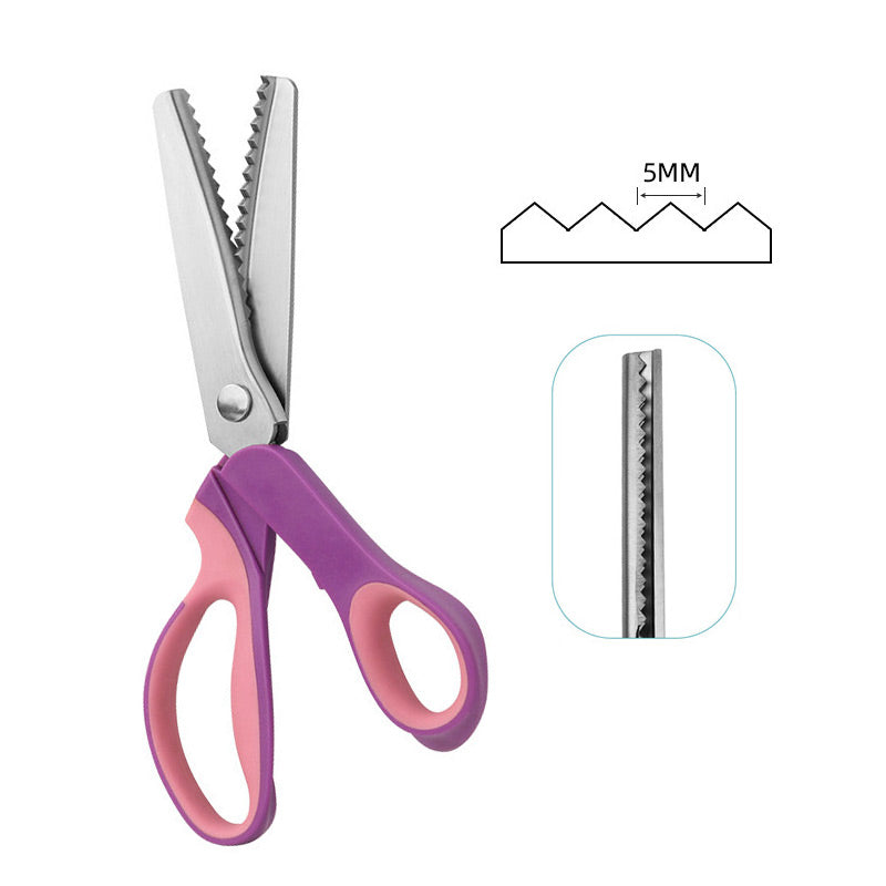 🧵 50% OFF! Premium Stainless Steel Pinking Shears – Ergonomic Soft-Grip, Zigzag Cut ✂️