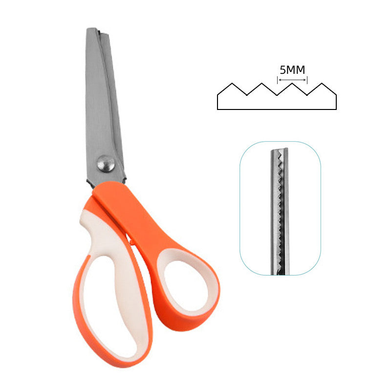🧵 50% OFF! Premium Stainless Steel Pinking Shears – Ergonomic Soft-Grip, Zigzag Cut ✂️