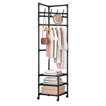🛏️ Stop Piling Clothes on Chairs – This Slim Rack Holds Coats, Bags & Folded Stuff Without Eating Up Floor Space 🏠✨