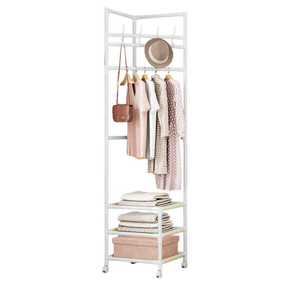 🛏️ Stop Piling Clothes on Chairs – This Slim Rack Holds Coats, Bags & Folded Stuff Without Eating Up Floor Space 🏠✨
