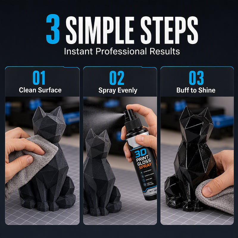 🖨️ BUY 2 GET 1 FREE! ✨ 3D Printer Gloss Spray – Quick drying, layer line reducer – Ideal for PLA, PETG & ABS – Perfect finish 🎨