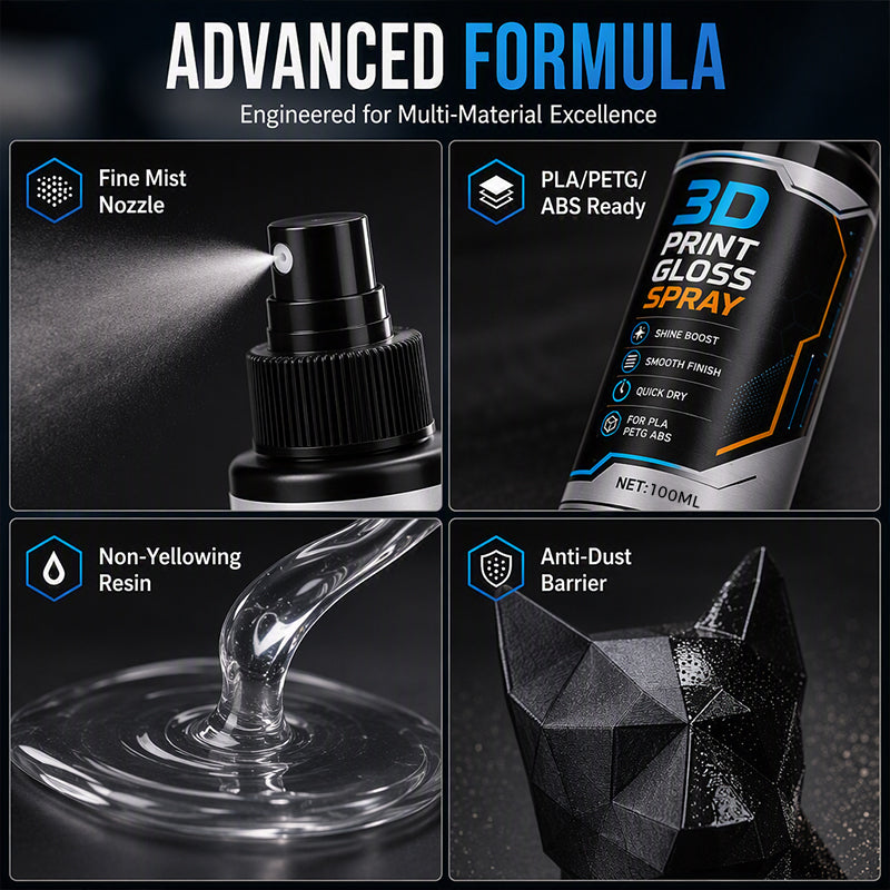🖨️ BUY 2 GET 1 FREE! ✨ 3D Printer Gloss Spray – Quick drying, layer line reducer – Ideal for PLA, PETG & ABS – Perfect finish 🎨