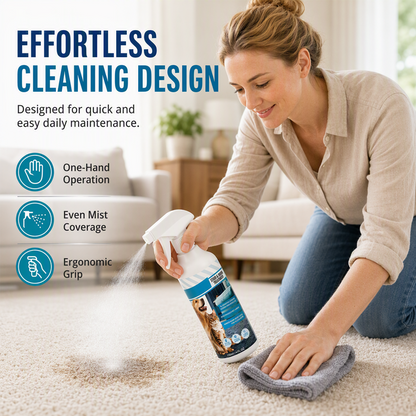🐾50% OFF NOW! Pet Stain & Odor Remover Spray‑Fast Drying Pet Urine Stain Cleaner, Color Safe Formula for Carpet, Sofa & Fabric