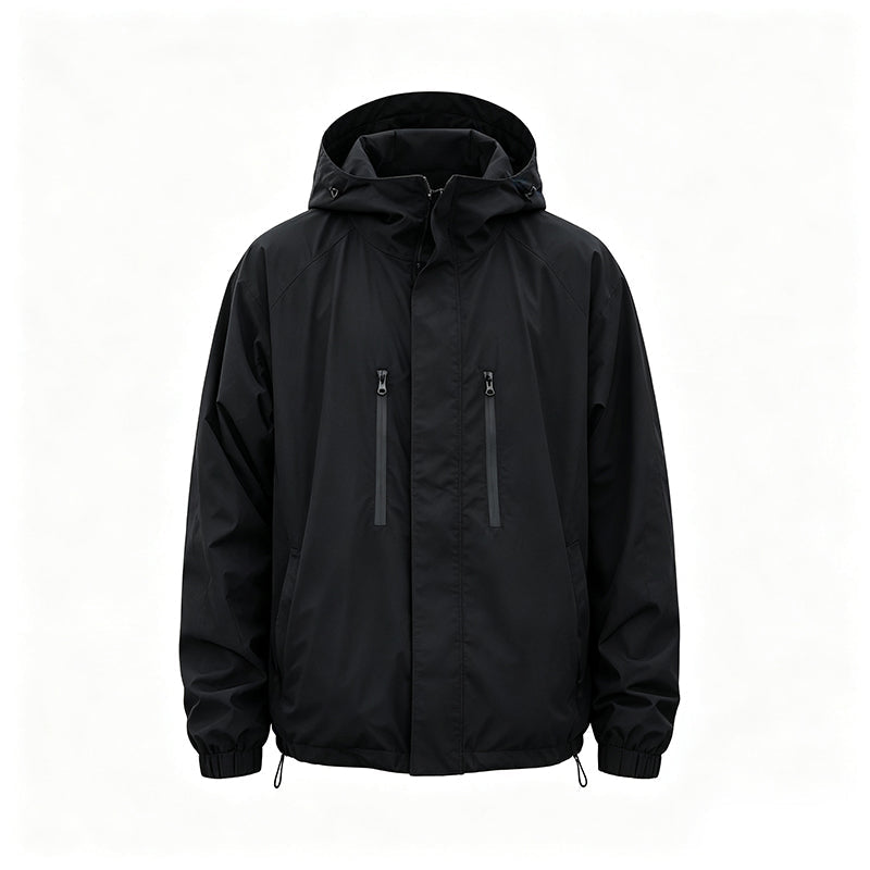 🧥Men's Windproof Hooded Cargo Jacket Waterproof Outdoor Streetwear Coat🍂