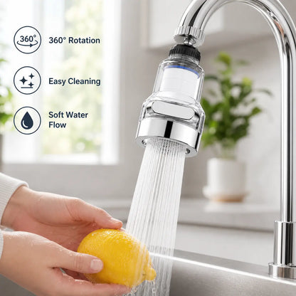 Upgrade Kitchen Rinsing Instantly! No-Splash 3-Mode Faucet Filter