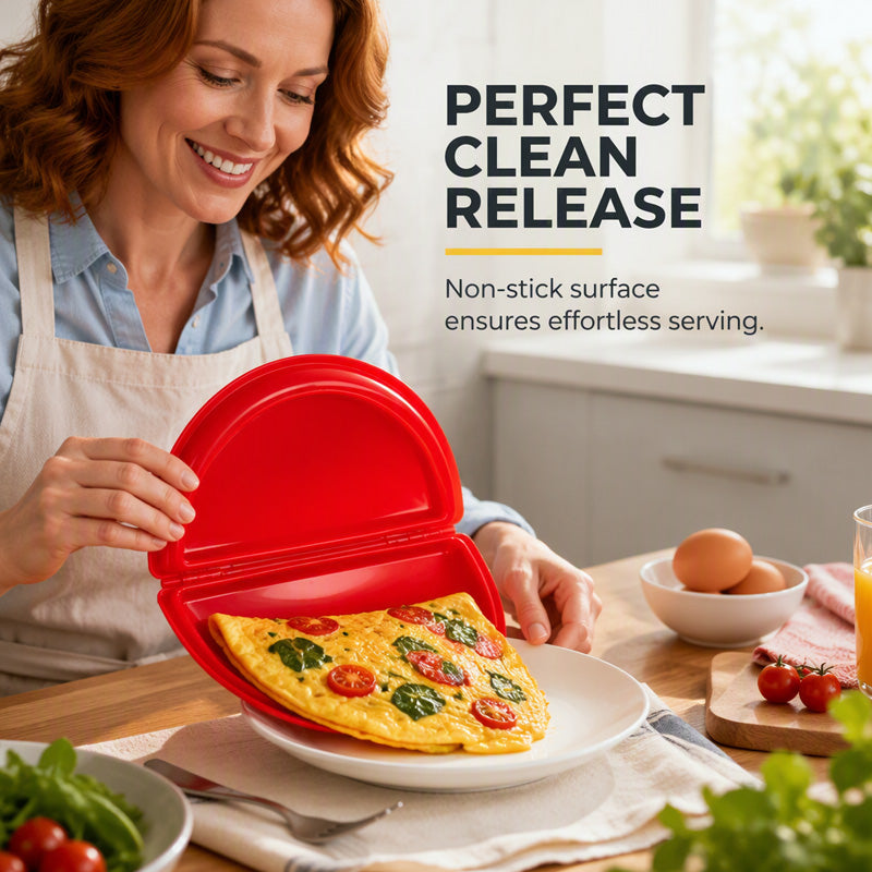 🏆Surprise Price: Only £7.99!!!🍳 2-in-1 Microwave Omelet & Egg Cooker