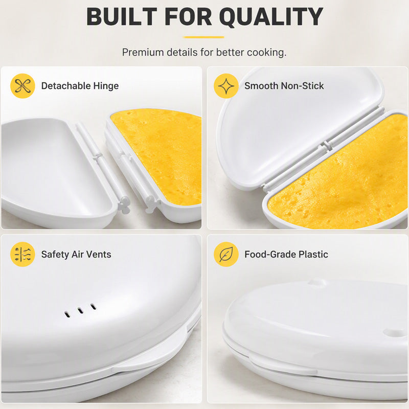 🏆Surprise Price: Only £7.99!!!🍳 2-in-1 Microwave Omelet & Egg Cooker