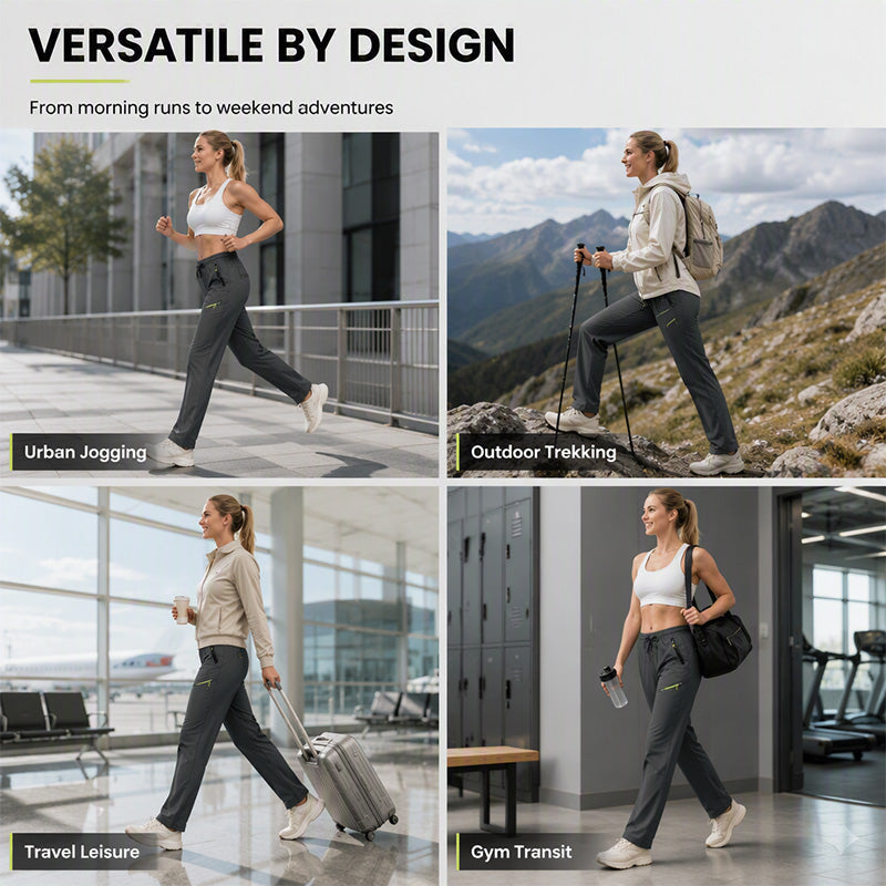 ⏳LAST DAY SALE 50% OFF!!🔥Women's Casual Athletic Pants with Zipper Pockets