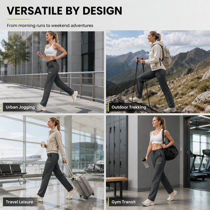 ⏳LAST DAY SALE 50% OFF!!🔥Women's Casual Athletic Pants with Zipper Pockets