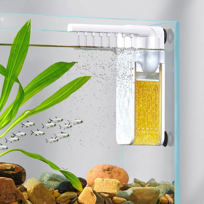 🔥LAST‑DAY SALE! 🐠 Mini Aquarium Filter | Flow + Aeration