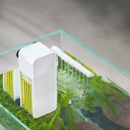 🔥LAST‑DAY SALE! 🐠 Mini Aquarium Filter | Flow + Aeration