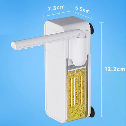 🔥LAST‑DAY SALE! 🐠 Mini Aquarium Filter | Flow + Aeration