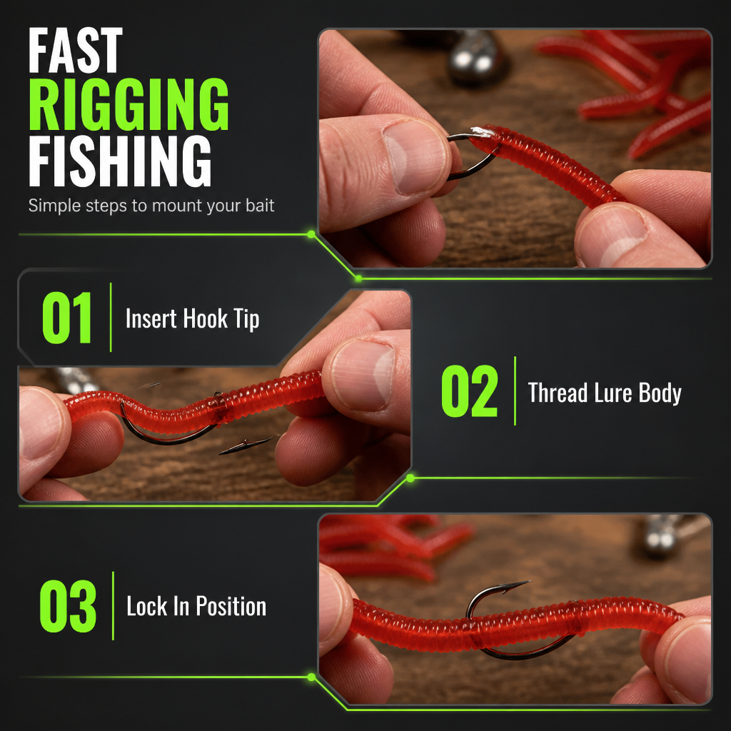 🎣 Save 50%! 🪱 Soft Earthworm Lures – Shrimp scent, 50/100 pack ✨