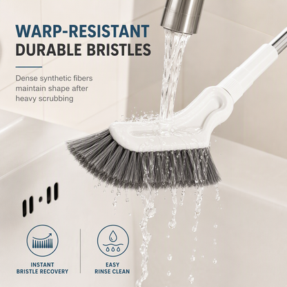 🧹✨ Extendable Floor Scrub Brush – Long Handle & 2cm Slim Head for Tight Corners