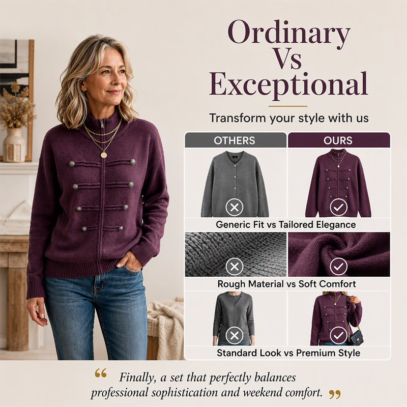 👚✨Women's Casual Double Zipper Sweater Jacket✨𝘉𝘶𝘺 𝘢𝘯𝘺 2 𝘢𝘯𝘥 𝘨𝘦𝘵 𝘢𝘯 𝘦𝘹𝘵𝘳𝘢 8% 𝘥𝘪𝘴𝘤𝘰𝘶𝘯𝘵