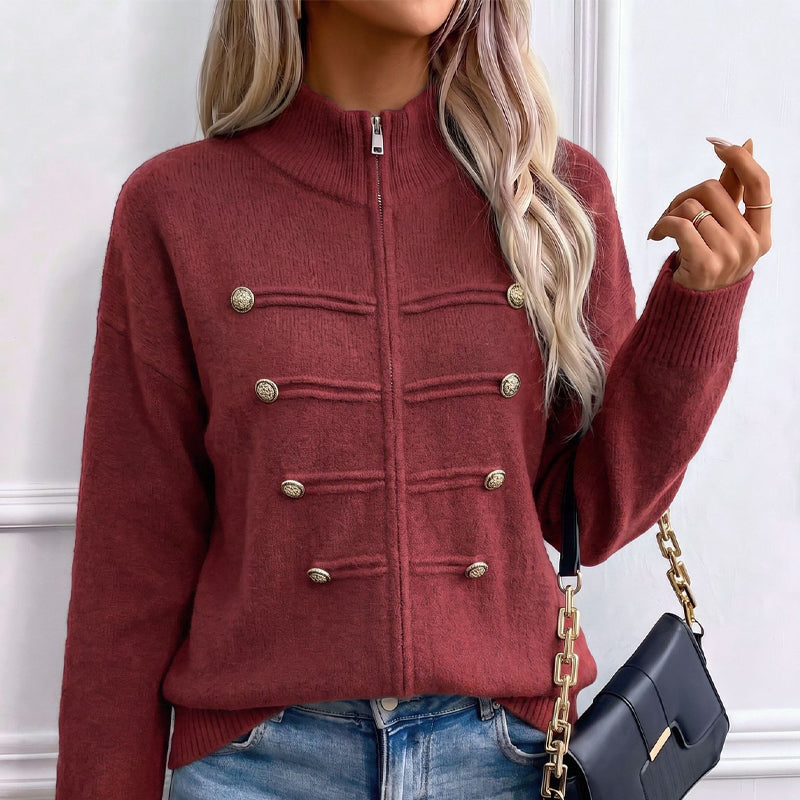 👚✨Women's Casual Double Zipper Sweater Jacket✨𝘉𝘶𝘺 𝘢𝘯𝘺 2 𝘢𝘯𝘥 𝘨𝘦𝘵 𝘢𝘯 𝘦𝘹𝘵𝘳𝘢 8% 𝘥𝘪𝘴𝘤𝘰𝘶𝘯𝘵