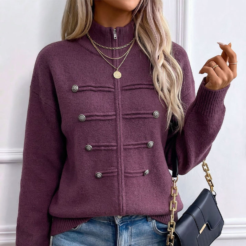 👚✨Women's Casual Double Zipper Sweater Jacket✨𝘉𝘶𝘺 𝘢𝘯𝘺 2 𝘢𝘯𝘥 𝘨𝘦𝘵 𝘢𝘯 𝘦𝘹𝘵𝘳𝘢 8% 𝘥𝘪𝘴𝘤𝘰𝘶𝘯𝘵