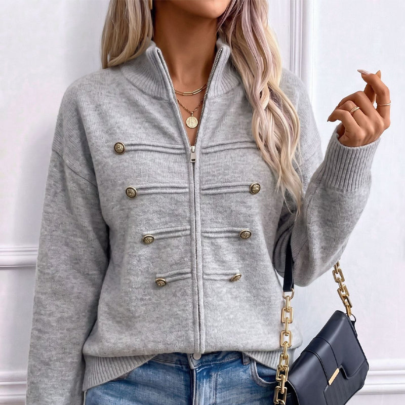 👚✨Women's Casual Double Zipper Sweater Jacket✨𝘉𝘶𝘺 𝘢𝘯𝘺 2 𝘢𝘯𝘥 𝘨𝘦𝘵 𝘢𝘯 𝘦𝘹𝘵𝘳𝘢 8% 𝘥𝘪𝘴𝘤𝘰𝘶𝘯𝘵
