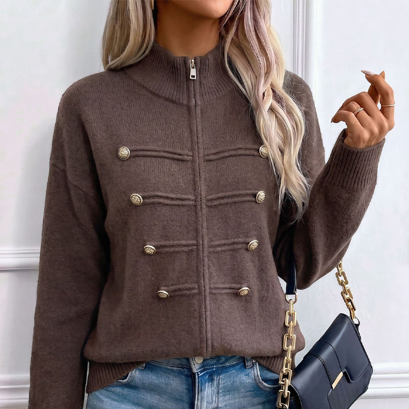👚✨Women's Casual Double Zipper Sweater Jacket✨𝘉𝘶𝘺 𝘢𝘯𝘺 2 𝘢𝘯𝘥 𝘨𝘦𝘵 𝘢𝘯 𝘦𝘹𝘵𝘳𝘢 8% 𝘥𝘪𝘴𝘤𝘰𝘶𝘯𝘵