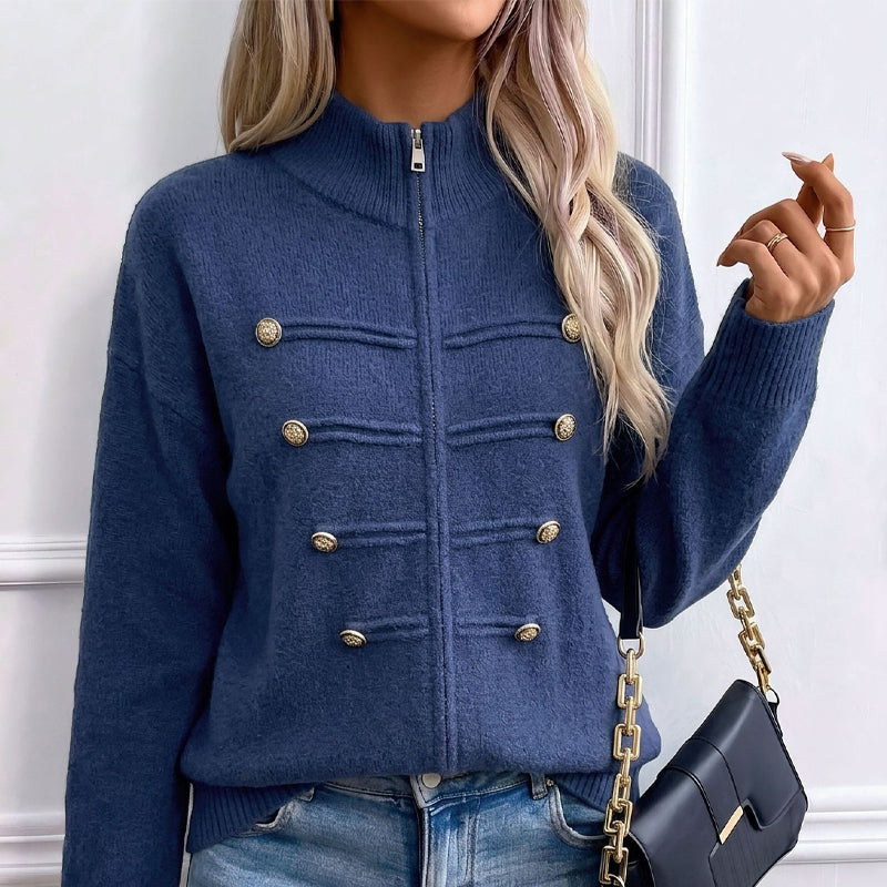 👚✨Women's Casual Double Zipper Sweater Jacket✨𝘉𝘶𝘺 𝘢𝘯𝘺 2 𝘢𝘯𝘥 𝘨𝘦𝘵 𝘢𝘯 𝘦𝘹𝘵𝘳𝘢 8% 𝘥𝘪𝘴𝘤𝘰𝘶𝘯𝘵