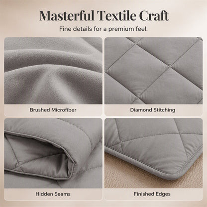 ⏳Limited-time 50% off⏰3-Piece Quilted Comforter Set with Shams🛌