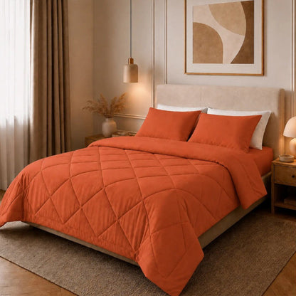 ⏳Limited-time 50% off⏰3-Piece Quilted Comforter Set with Shams🛌