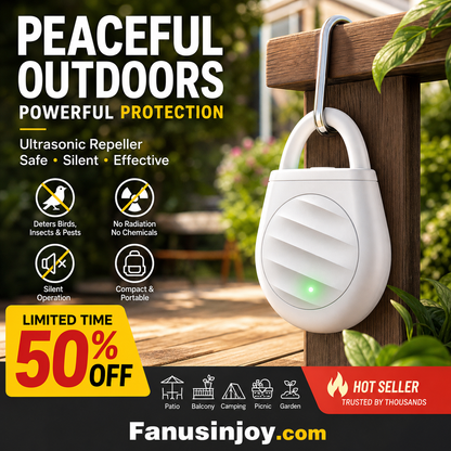 🏆🐦 Last Day Special Price £9.99‼️No more trouble from birds, beasts and locusts！Portable Ultrasonic Bird Repellent Keychain